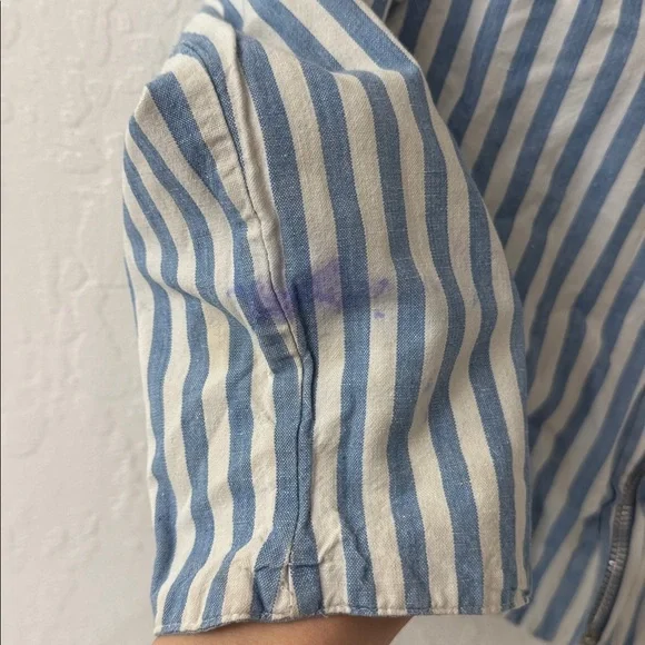 Vintage Reversible Chambray Denim Pinstripe Cow Patch Zip Jacket Kids - Picture 12 of 15